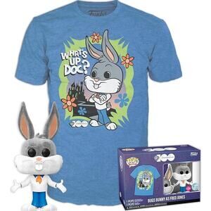 Funko POP Tees WB100 Bugs Bunny As Fred Jones Tee XL Limited Edition NEW